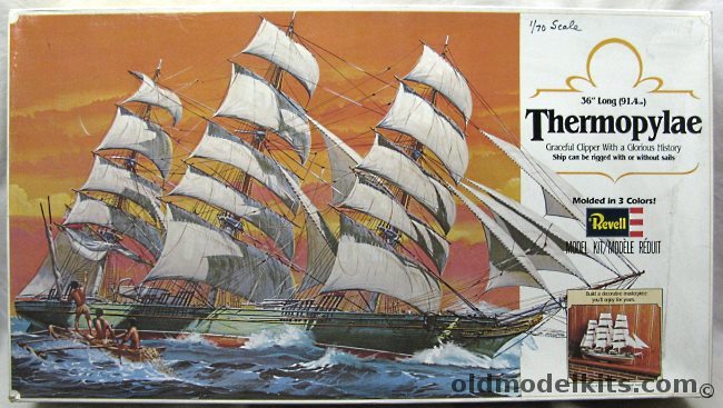 Revell 1/70 The Thermopylae Clipper Ship - 3 Feet Long, 5610 plastic model kit